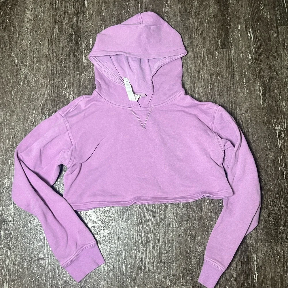 Lululemon‎ Hoodie Cropped Women Wisteria Purple Size 4
